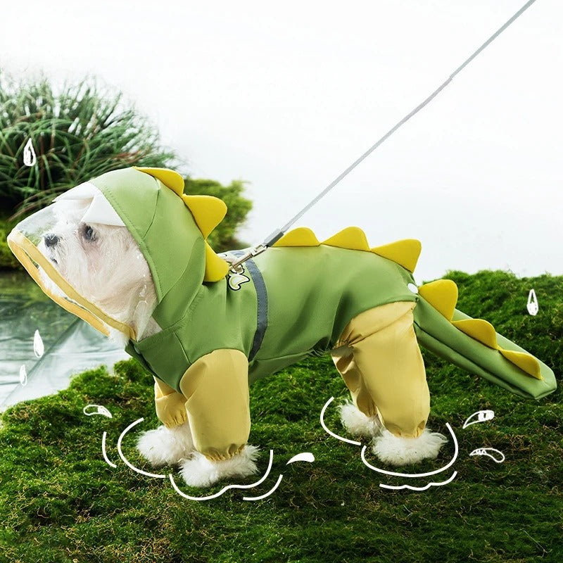 DinoRain Dog Raincoat