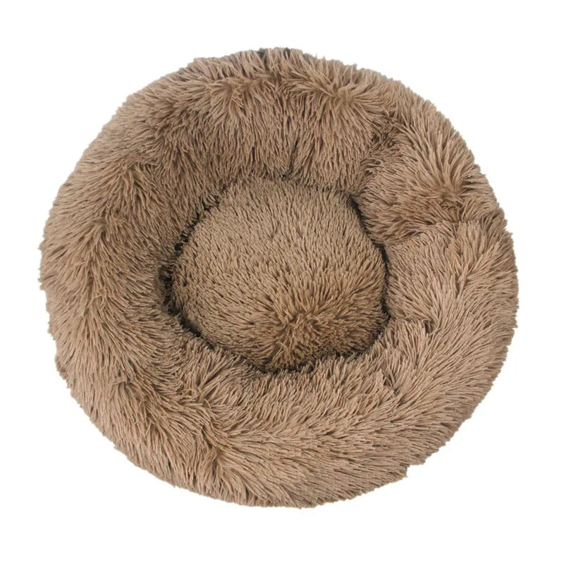 Soft Round Pet Bed - Happy Puppy Dream