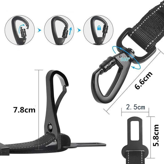 3 in 1 Dog Seatbelt - Happy Puppy Dream
