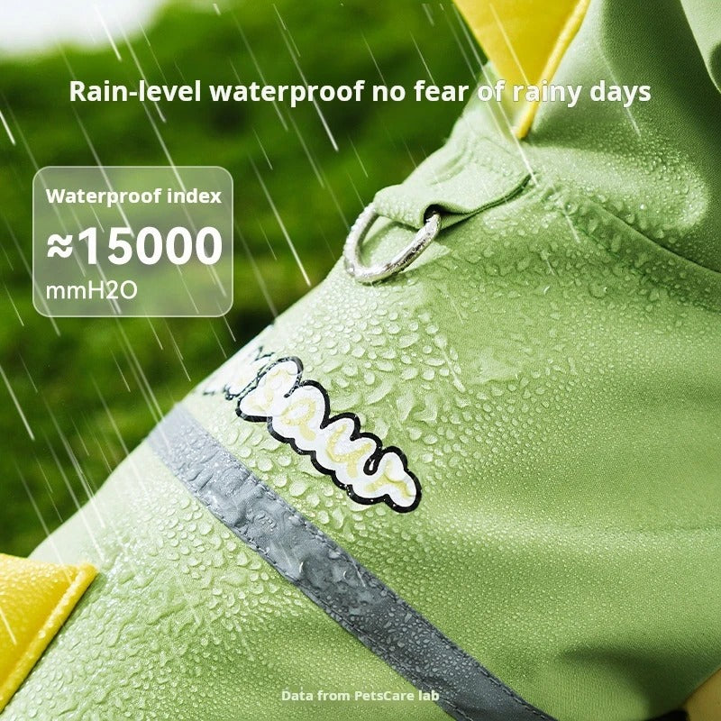 DinoRain Dog Raincoat