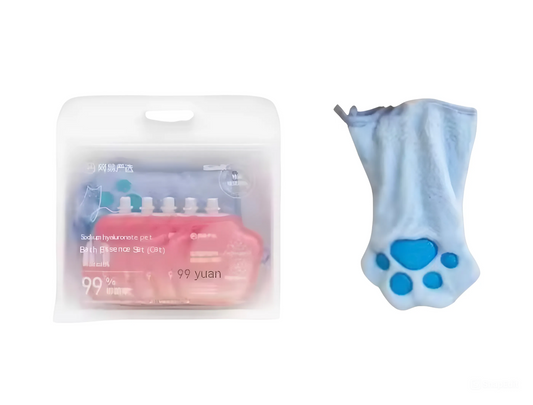 Paw Pet Gloves + Pet Shampoo - Happy Puppy Dream