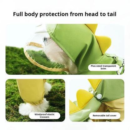 DinoRain Dog Raincoat