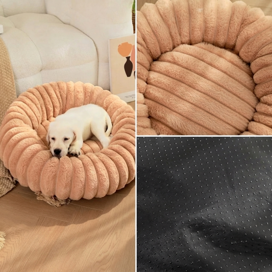 CloudNest Plush Round Pet Bed