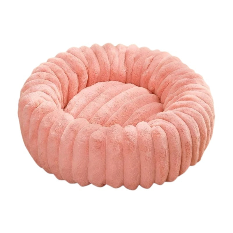 CloudNest Plush Round Pet Bed