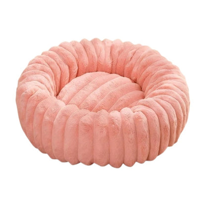 CloudNest Plush Round Pet Bed
